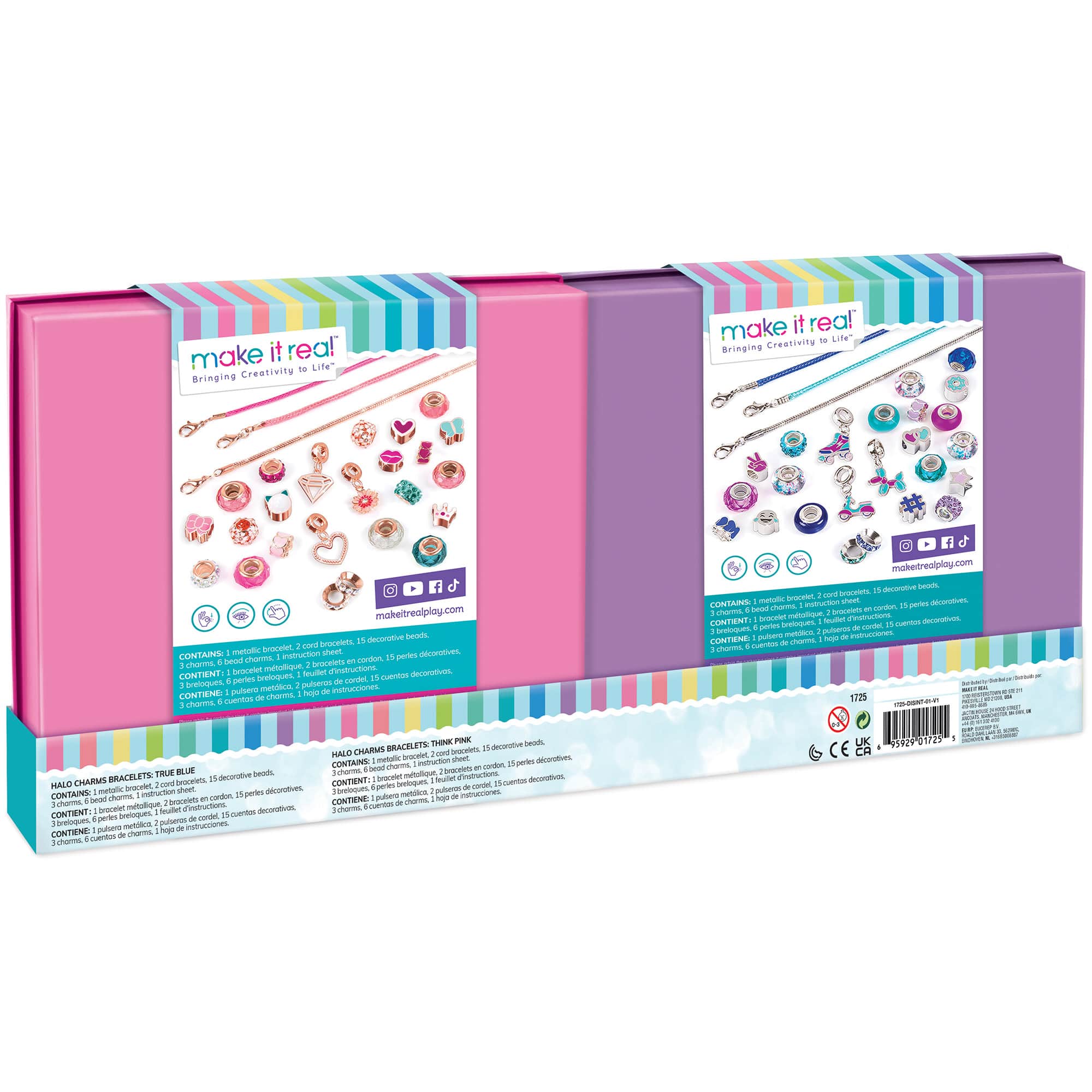 Make It Real™ 2-In-1 True Blue & Think Pink Halo Charms Kit